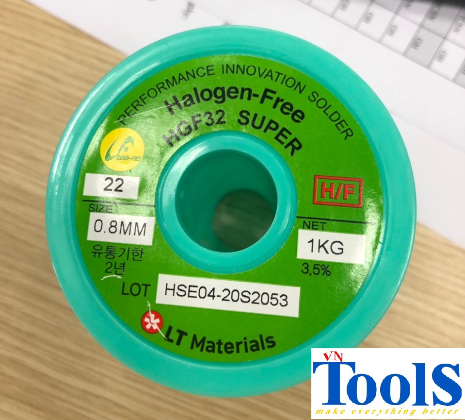 Thiếc hàn cuộn không chì Heesung HGF32 Super-HSE04